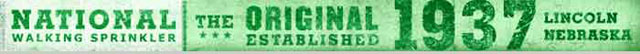 National Walking Sprinkler - Established 1937